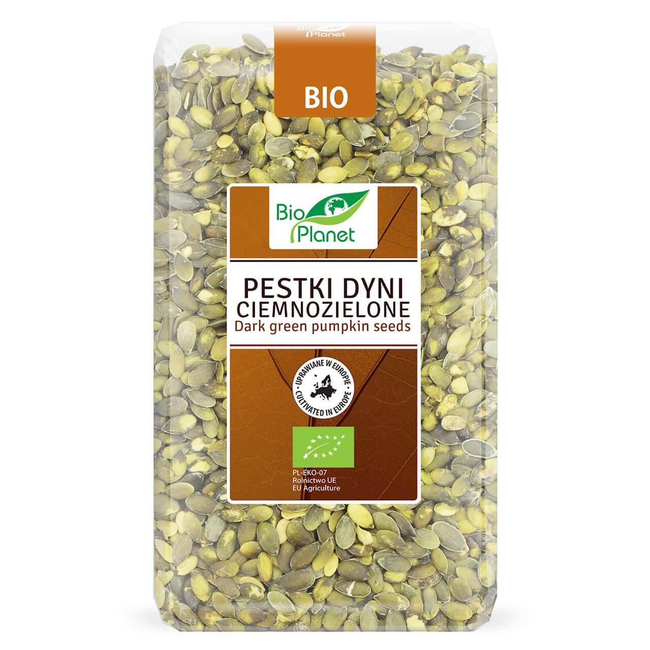 Pestki dyni ciemnozielone europejskie BIO 1 kg - Bio Planet