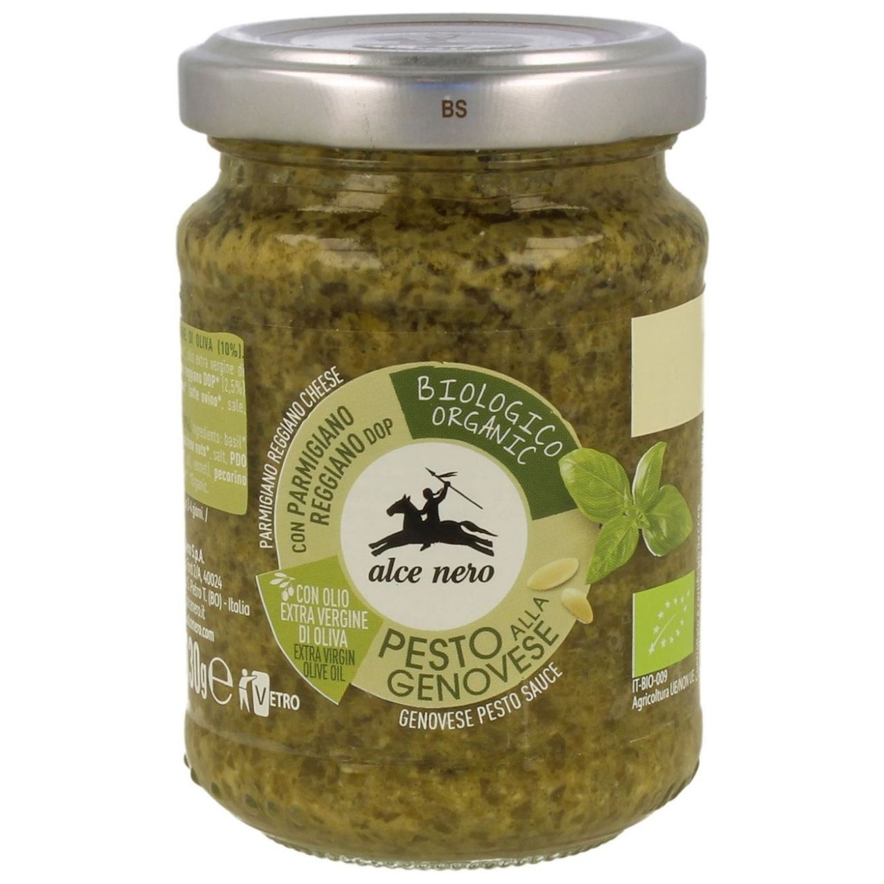 Pesto Genovese (sos bazyliowy) BIO 130 g - Alce Nero