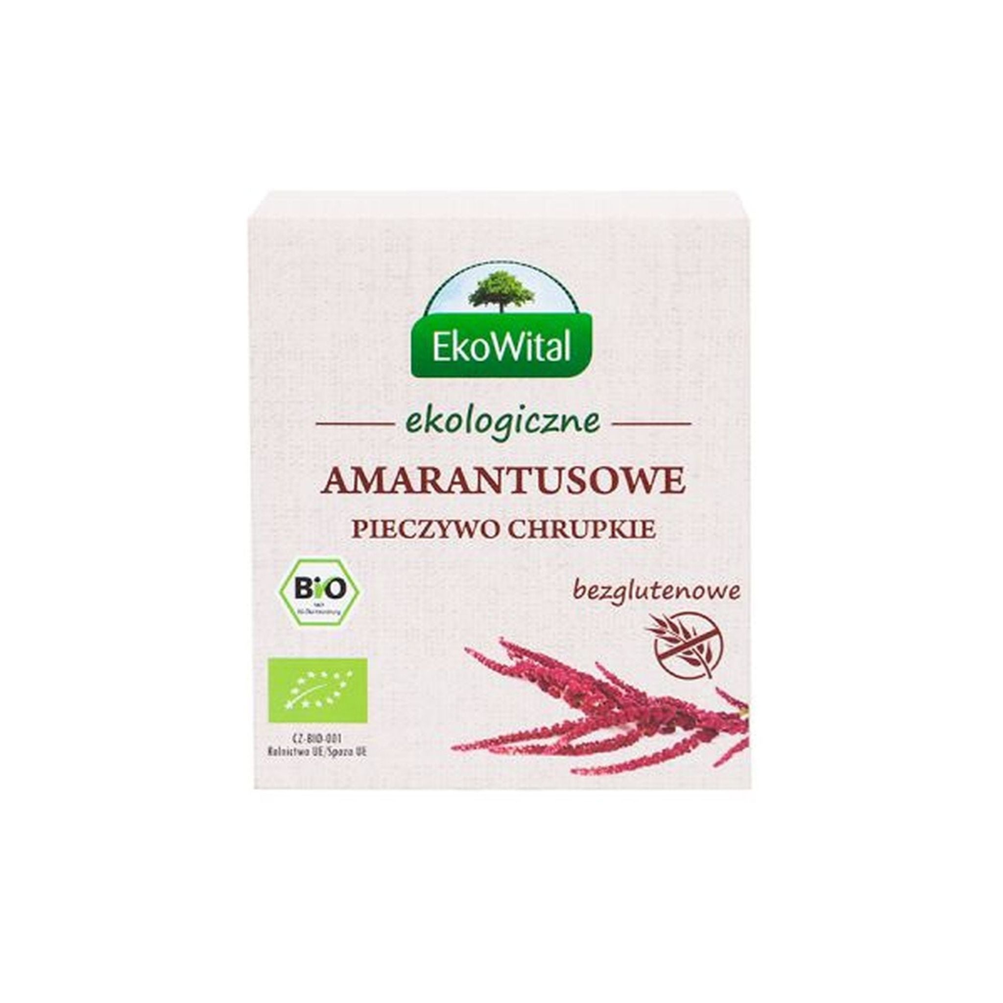 Pieczywo amarantusowe chrupkie bezglutenowe BIO 100 g - EkoWital