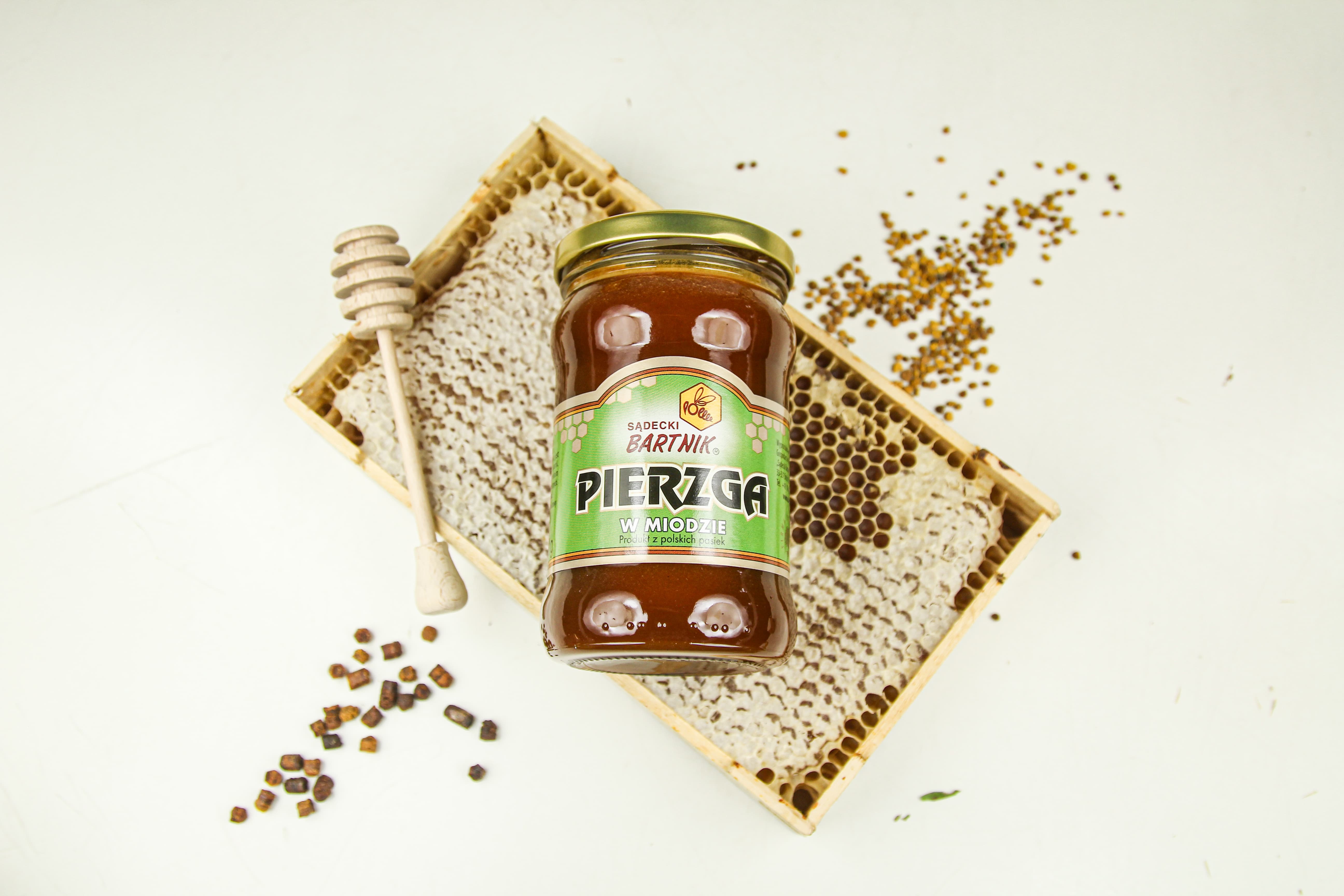 Pierzga w miodzie 400 g - Sądecki Bartnik