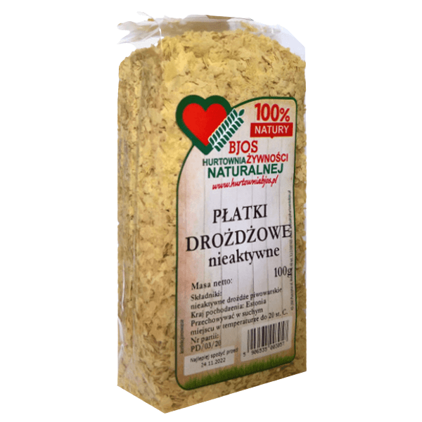 Płatki drożdżowe nieaktywne 100 g - Bjos