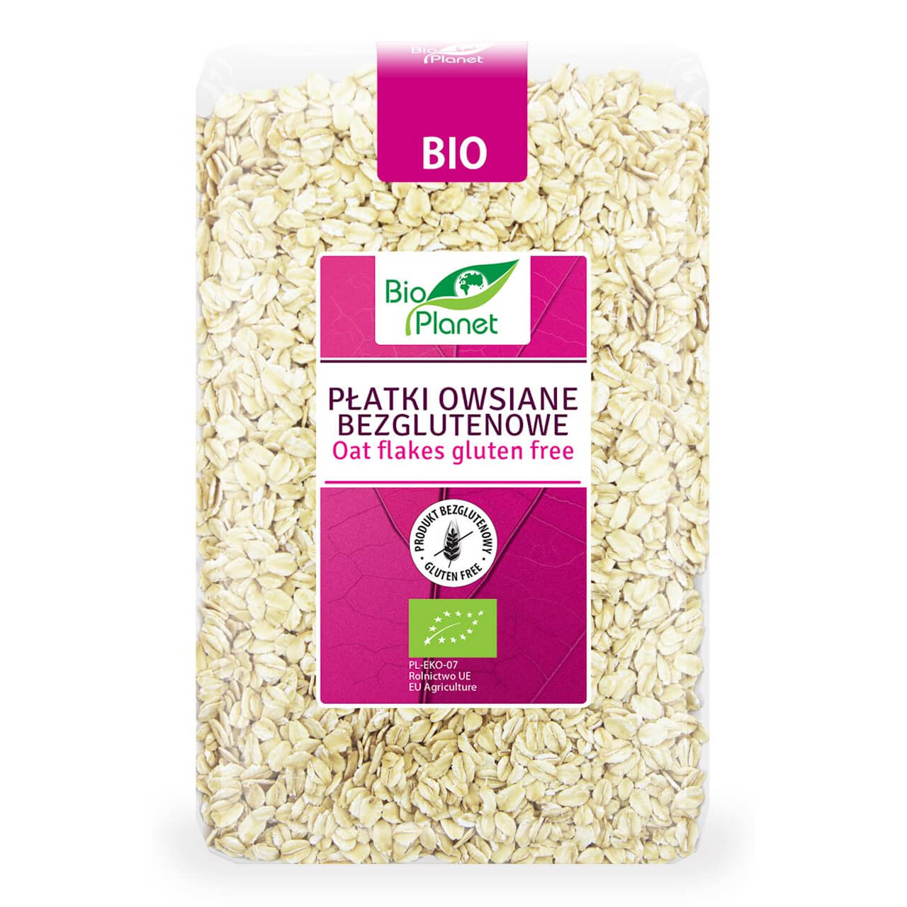 Płatki owsiane bezglutenowe BIO 1 kg - Bio Planet