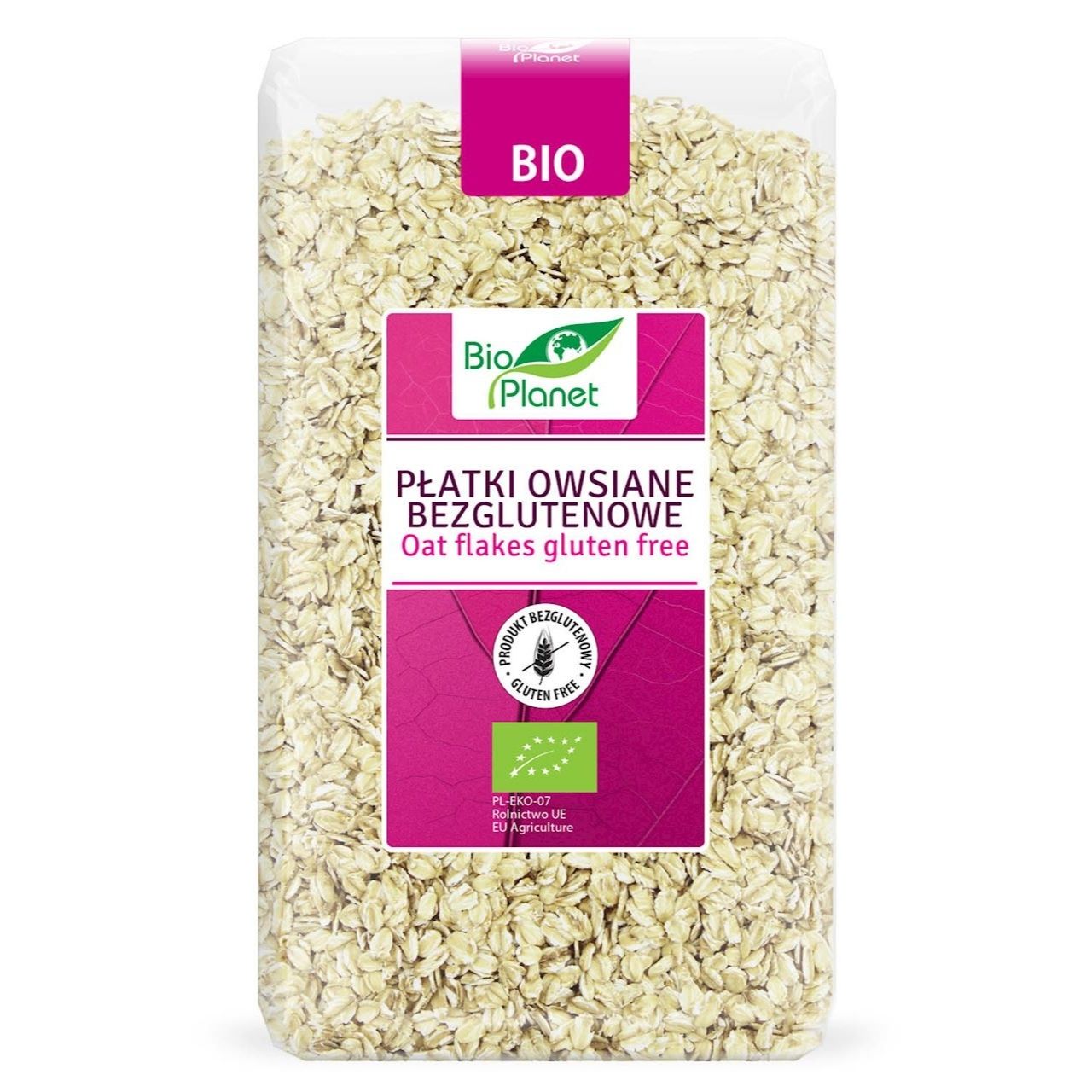 Płatki owsiane bezglutenowe BIO 600 g - Bio Planet