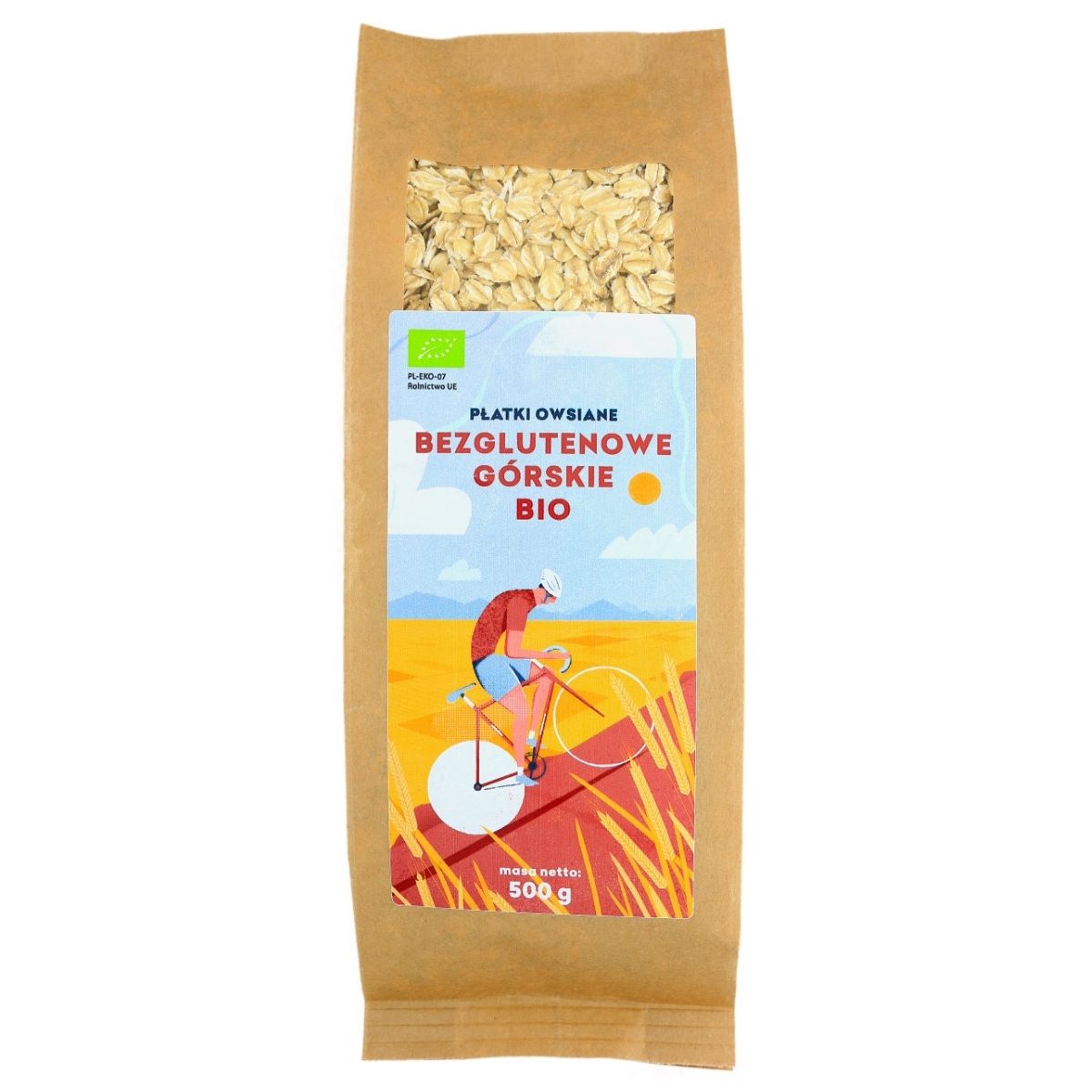 Płatki owsiane górskie bezglutenowe BIO 500 g - Pięć Przemian