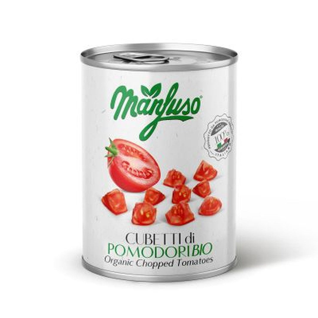 Pomidory w kawałkach BIO 400 g - Manfuso