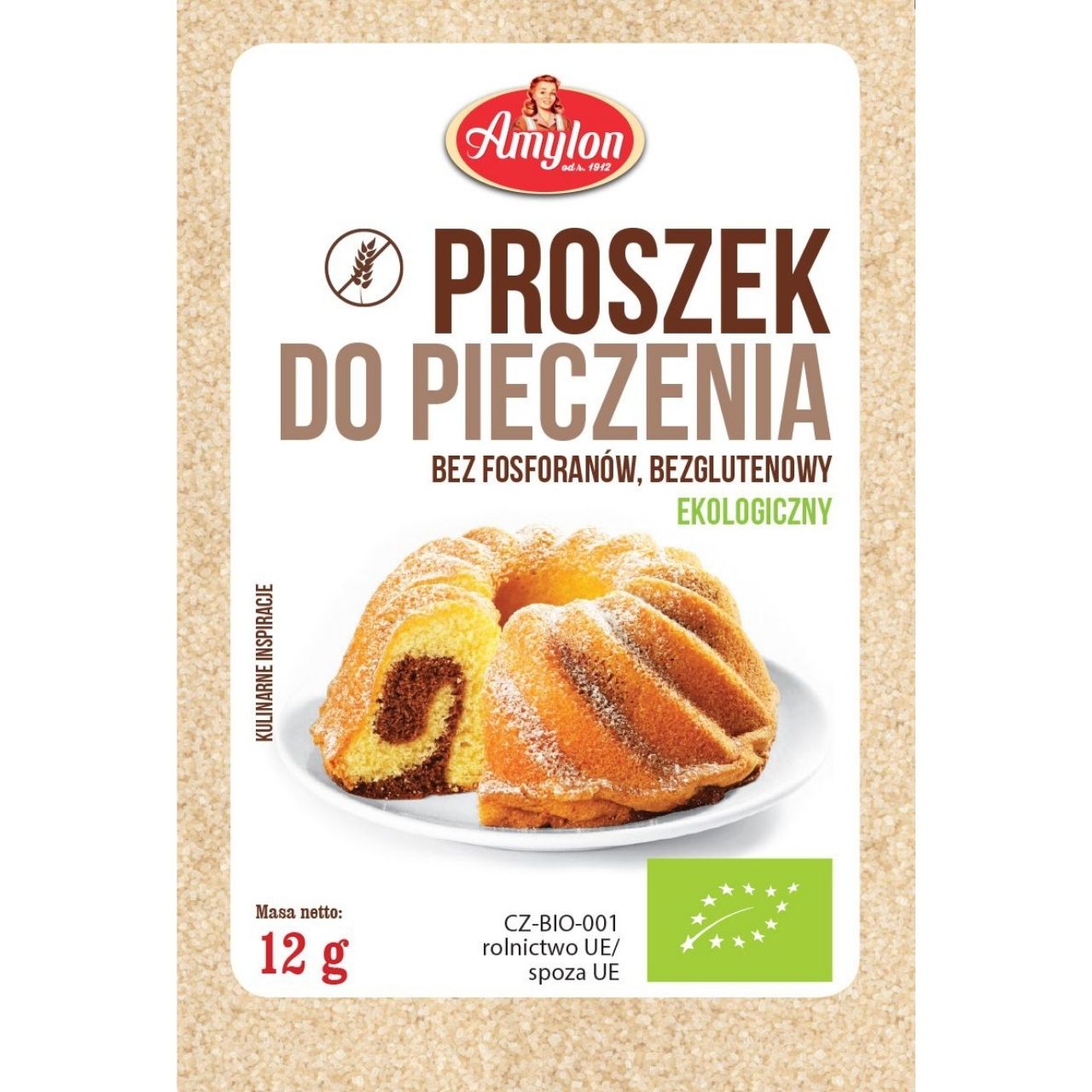 Proszek do pieczenia bezglutenowy BIO 12 g - Amylon