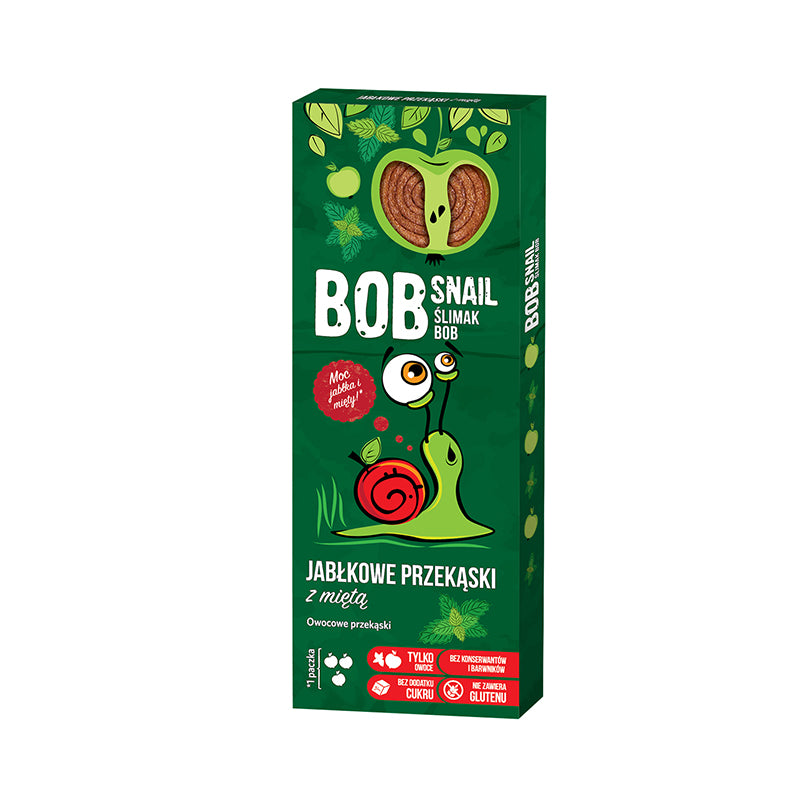 Przekąska jabłko, mięta bez dodatku cukru 30 g - Bob Snail