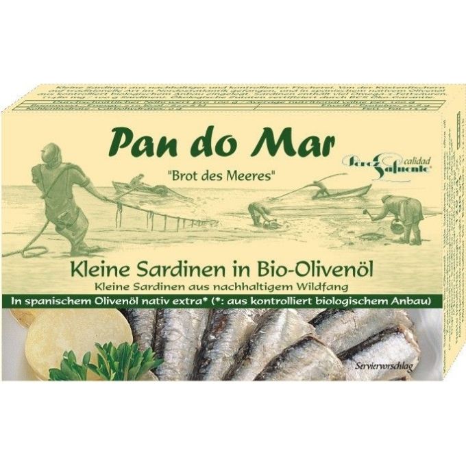 Sardynki w BIO oliwie 120 g - Pan do Mar