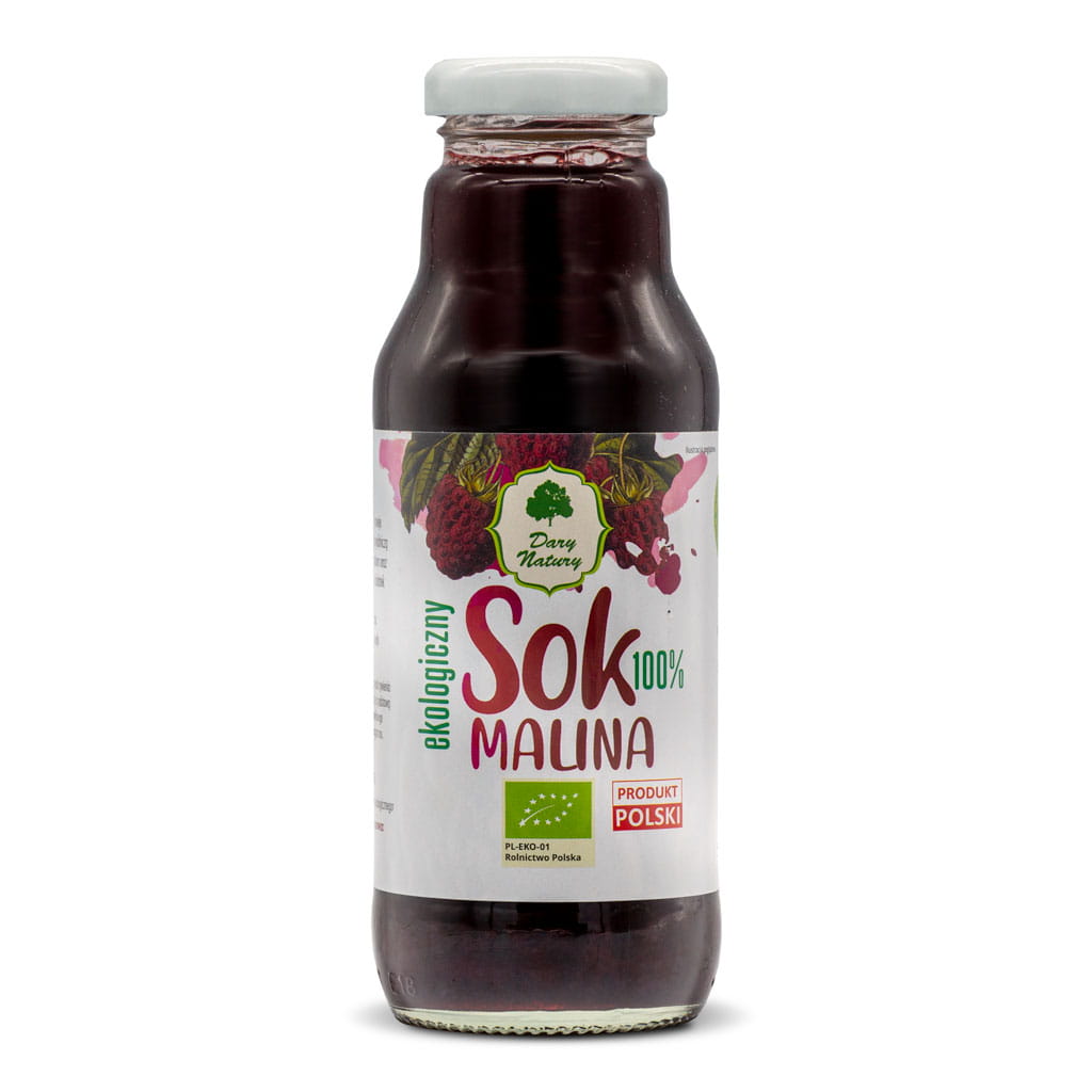 Sok malinowy BIO 270 ml - Dary Natury