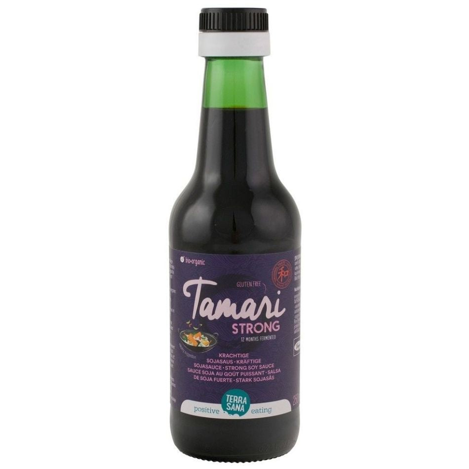 Sos sojowy Tamari mocny bezglutenowy BIO 250 ml - Terrasana