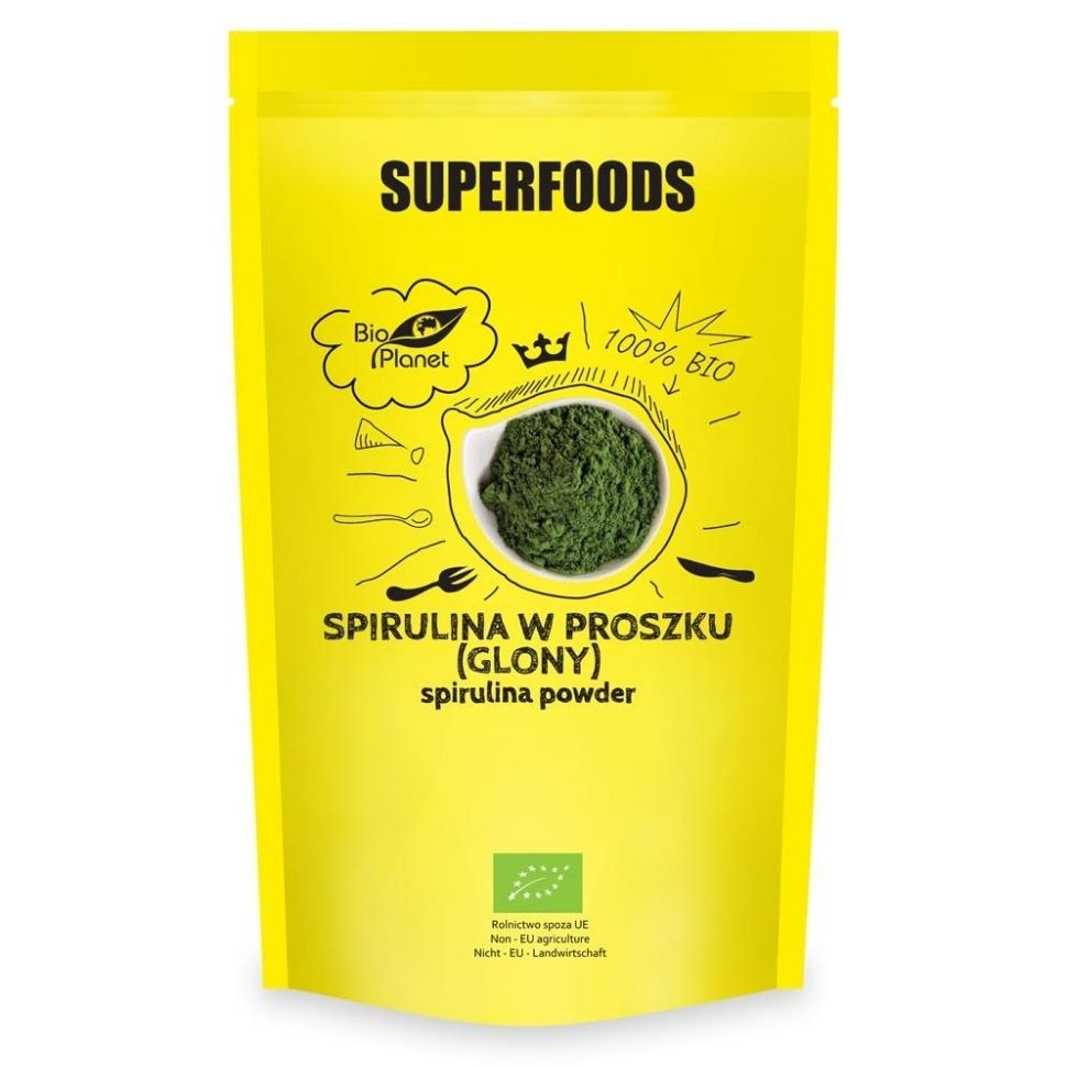 Spirulina w proszku (glony) BIO 200 g - Bio Planet