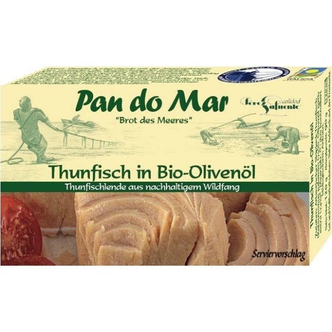 Tuńczyk bonito w BIO oliwie 120 g - Pan do Mar
