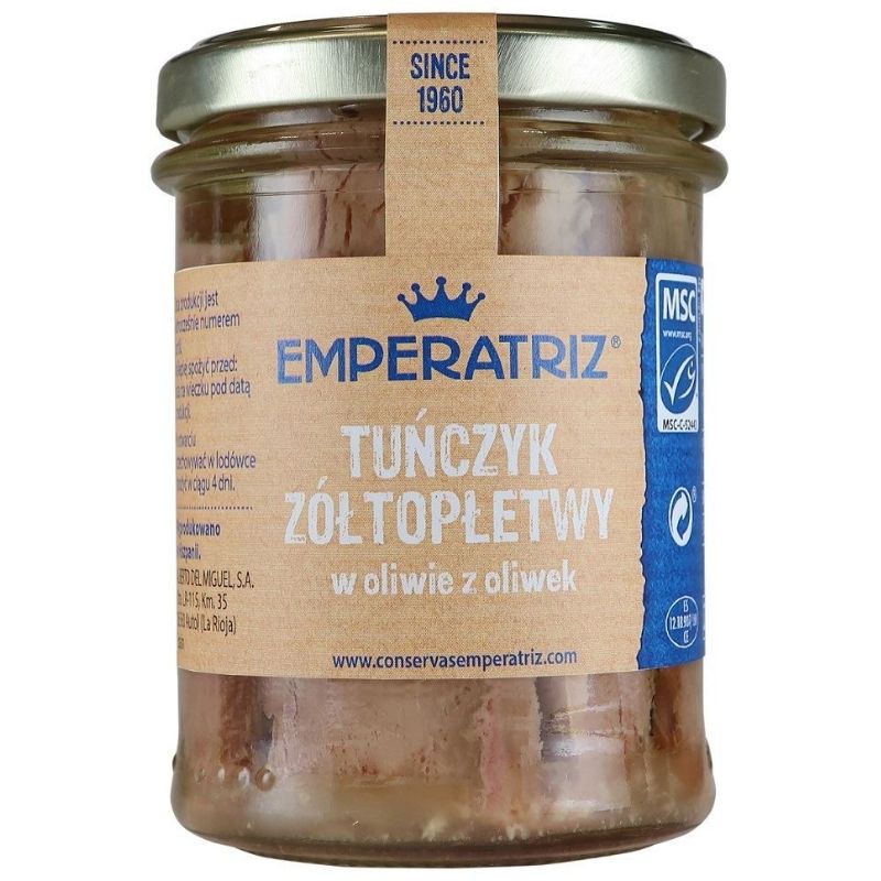 Tuńczyk żółtopłetwy w oliwie 200 g - Emperatriz