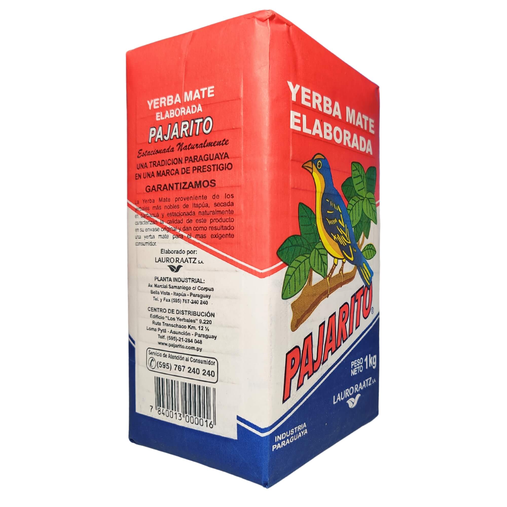 Yerba Mate Pajarito 1 kg - Lauro Raatz