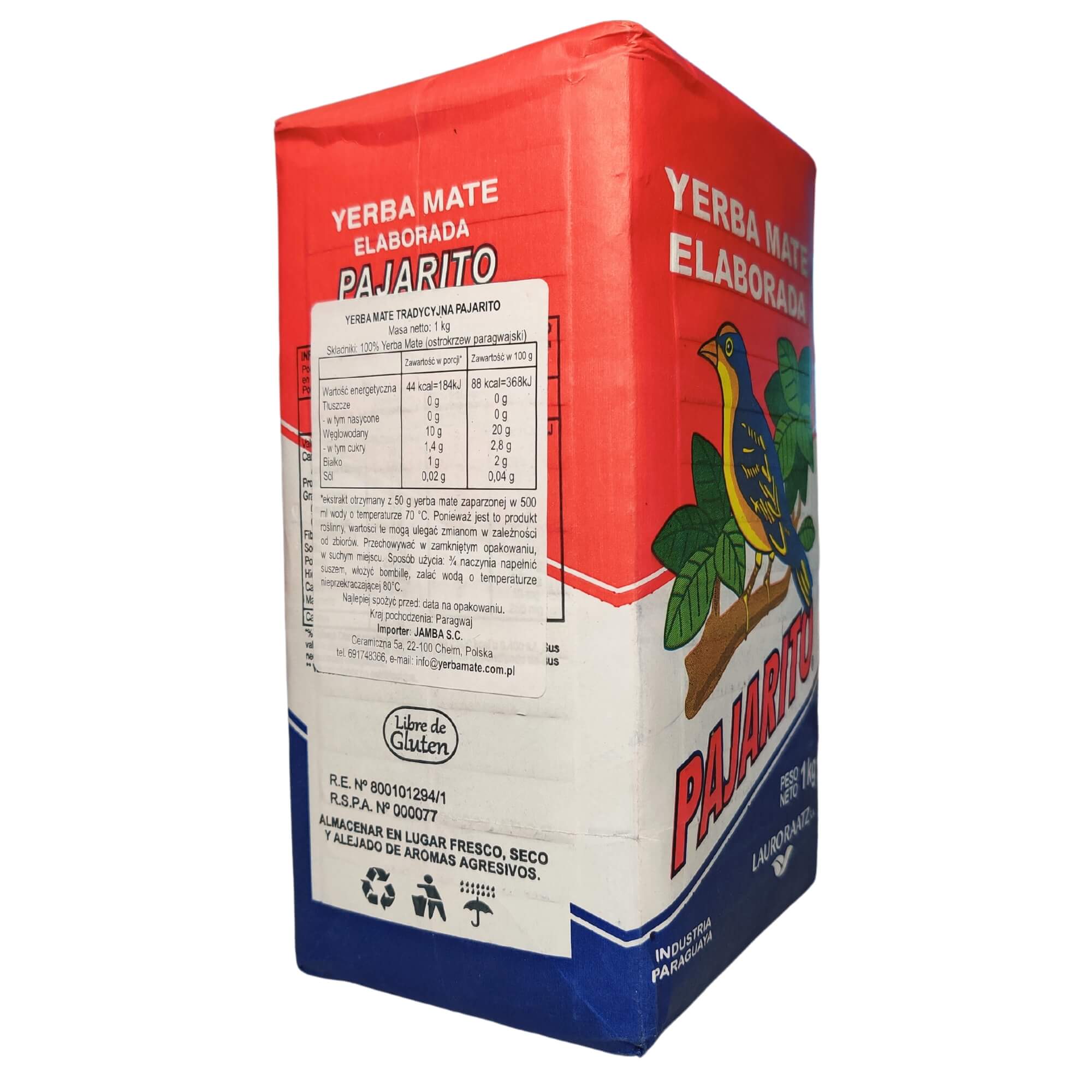 Yerba Mate Pajarito 1 kg - Lauro Raatz