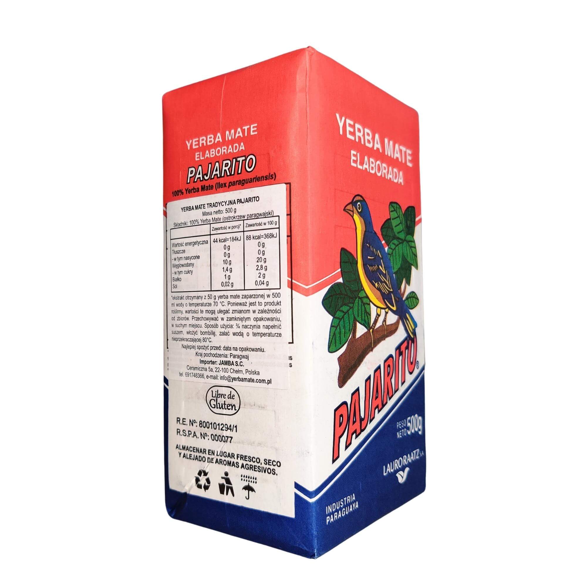 Yerba Mate Pajarito 500 g - Lauro Raatz