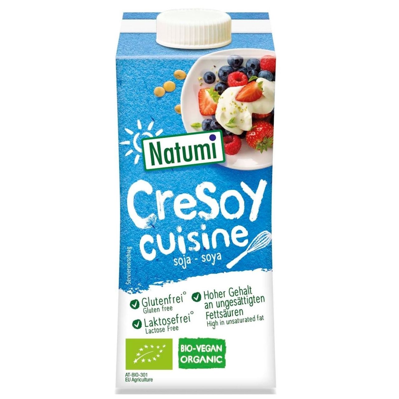 Zagęszczony produkt sojowy do gotowania i pieczenia bezglutenowy BIO 200 ml - Natumi