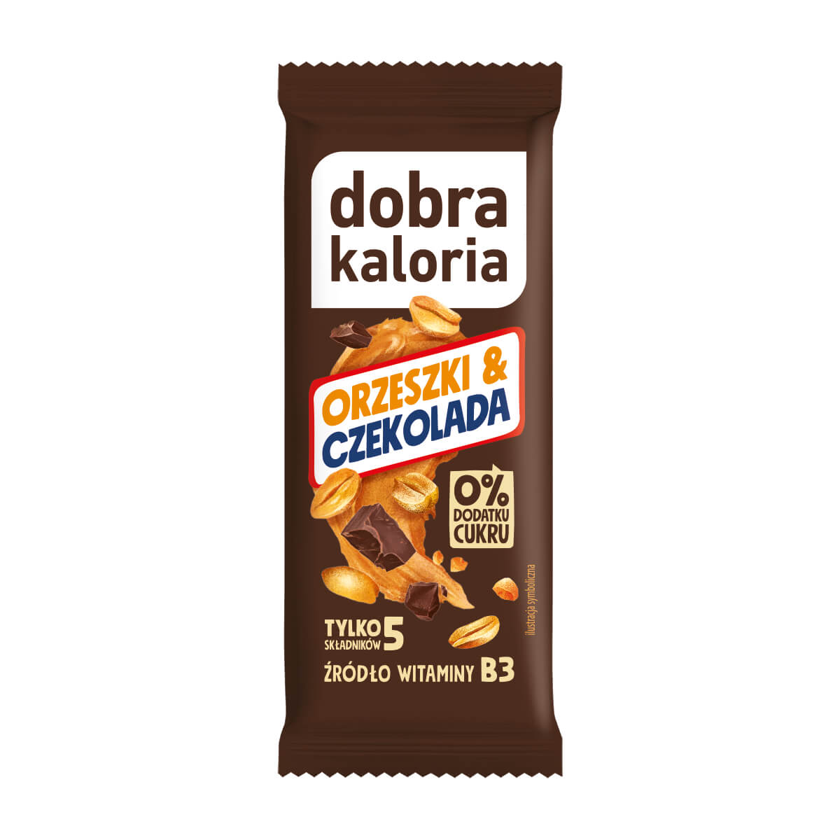 Baton orzeszki i czekolada 35 g - Dobra Kaloria