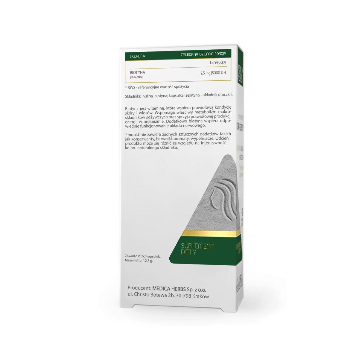 Biotyna 2,5 mg 60 kapsułek - Medica Herbs
