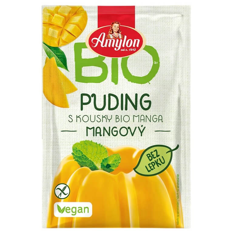 Budyń mango bezglutenowy BIO 40 g - Amylon