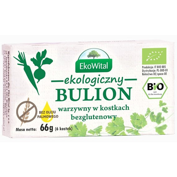 Bulion warzywny (kostki rosołowe) BIO 60 g - EkoWital