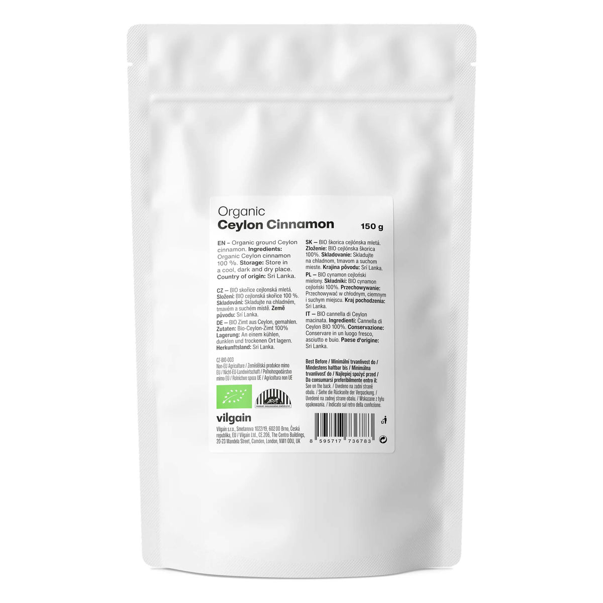 Cynamon cejloński mielony BIO 150 g - Vilgain