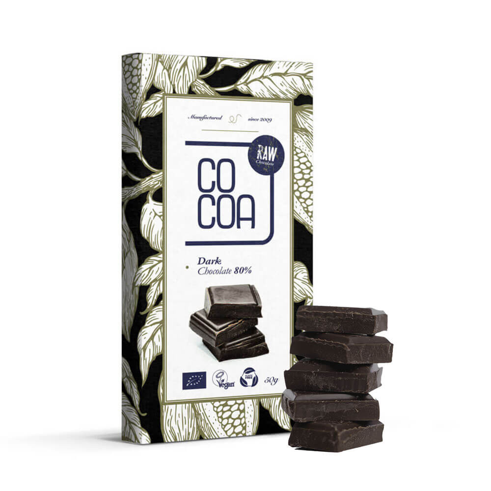 Czekolada ciemna surowa 80% BIO 50 g - Cocoa