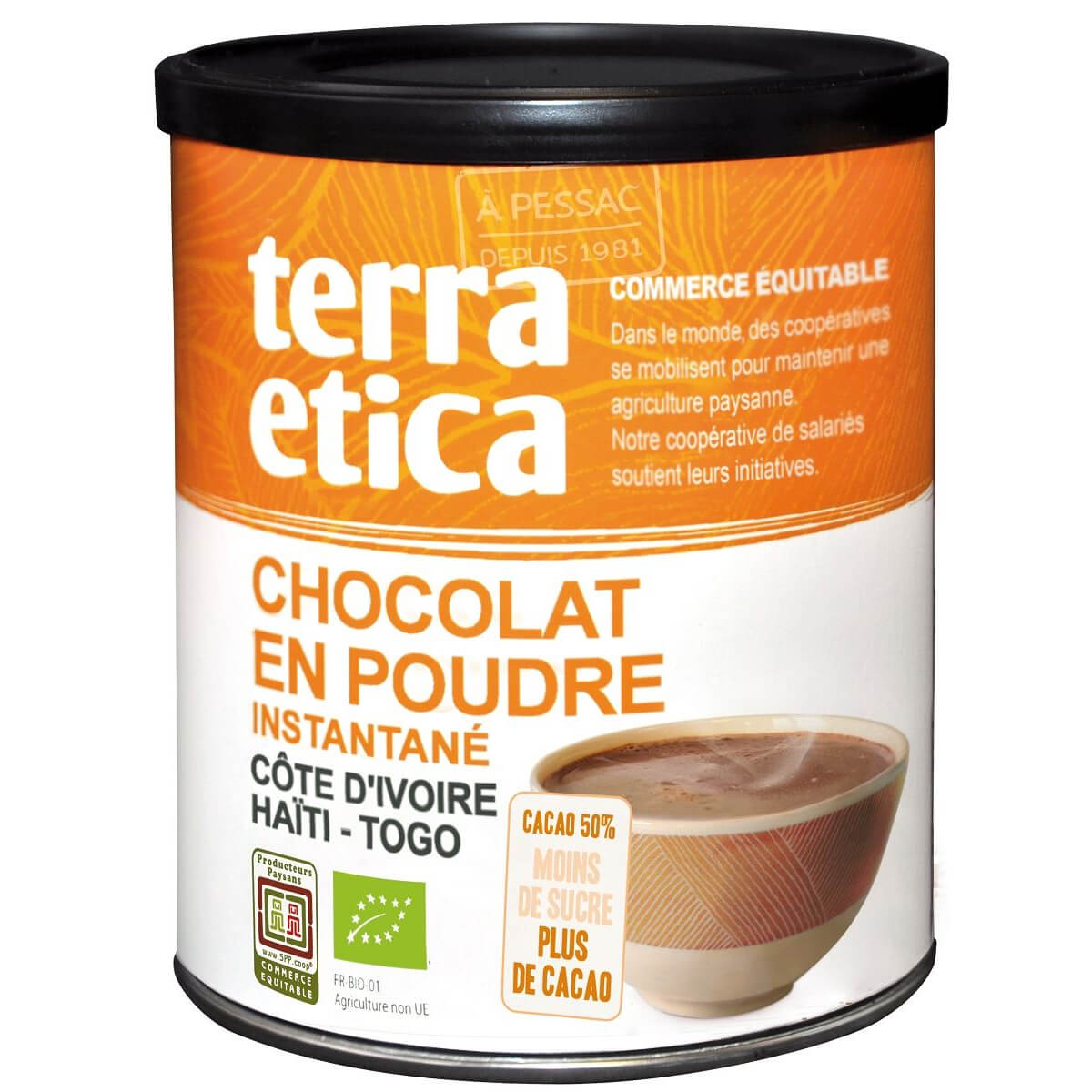 Czekolada do picia instant 50% kakao BIO 425 g - Terra Etica