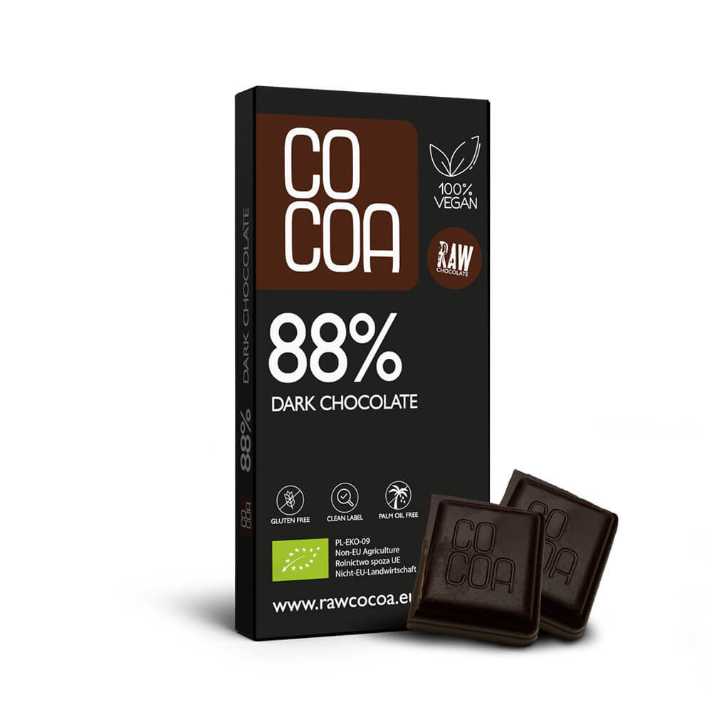 Czekolada gorzka surowa 88% BIO 50 g - Cocoa