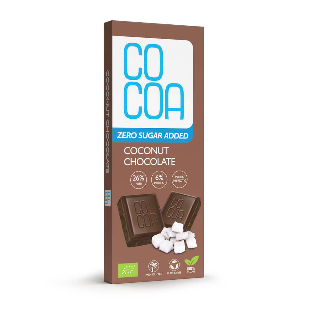 Czekolada kokosowa bez dodatku cukru BIO 40 g - Cocoa