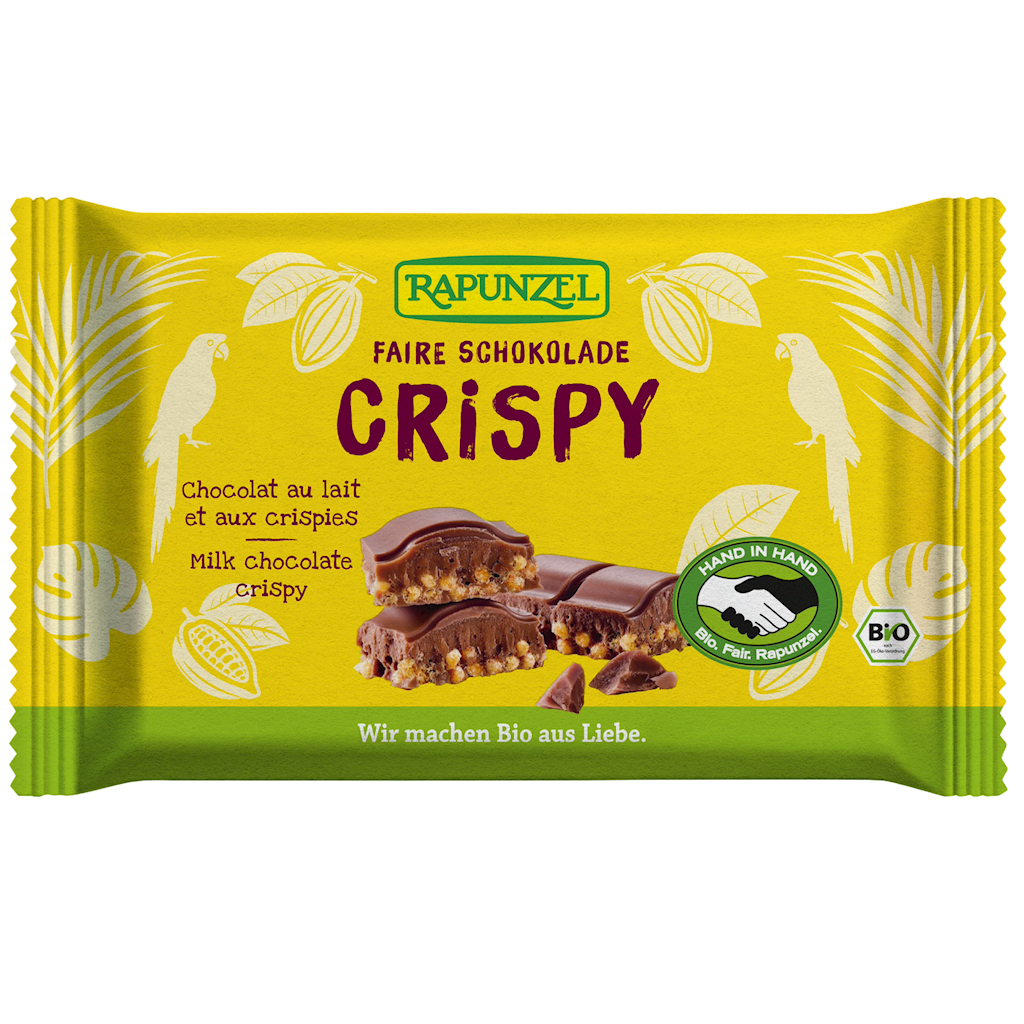 Czekolada mleczna z chrupkami zbożowymi Fair Trade BIO 100 g - Rapunzel