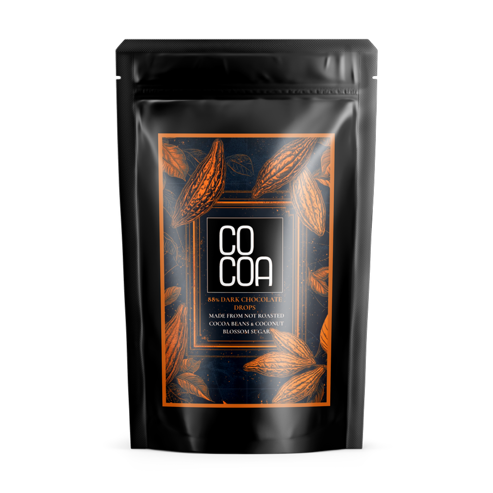 Dropsy z ciemnej czekolady 88% BIO 200 g - Cocoa