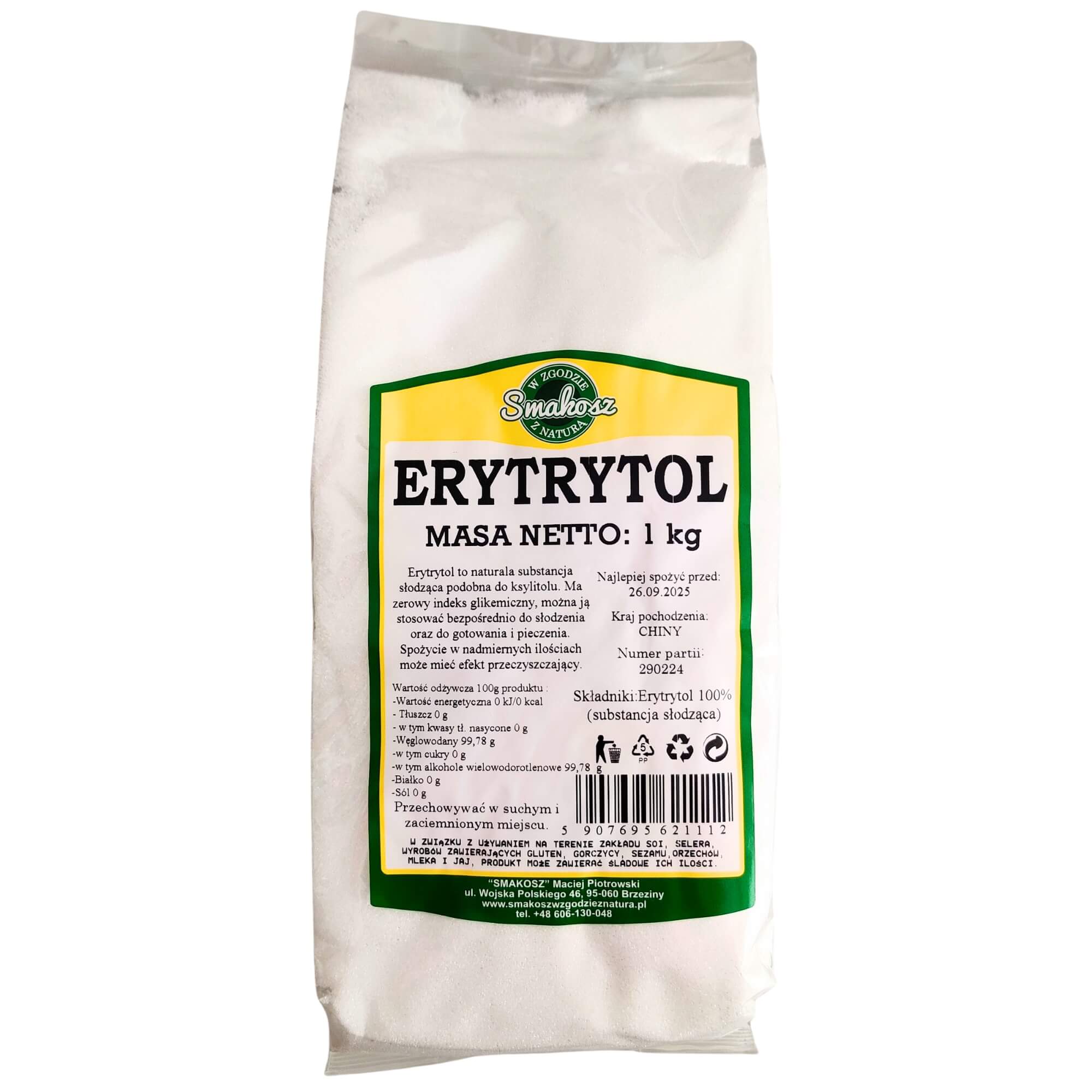 Erytrytol 1 kg - Smakosz