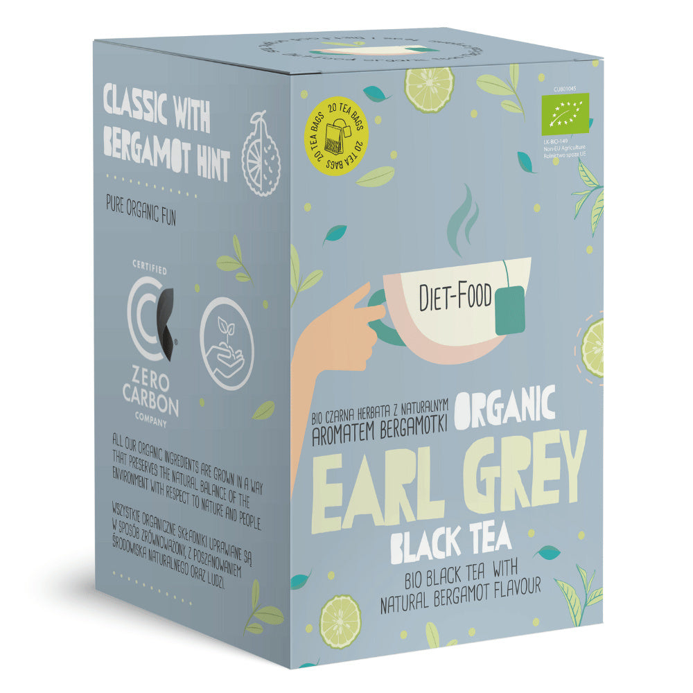 Herbata czarna Earl Grey BIO (20 × 2 g) 40 g - Diet-Food