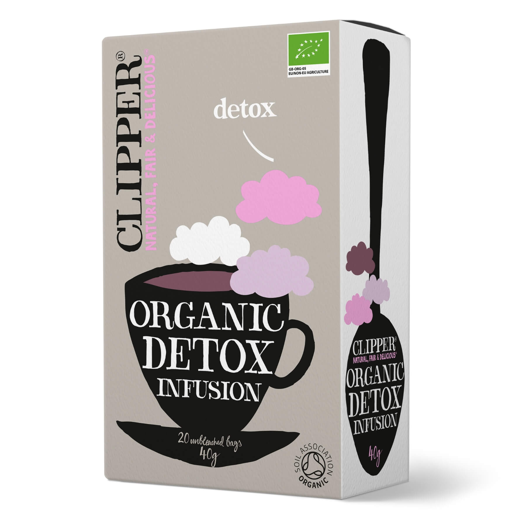 Herbata Detox z hibiskusem, pokrzywą i lukrecją BIO (20 × 2 g) 40 g - Clipper