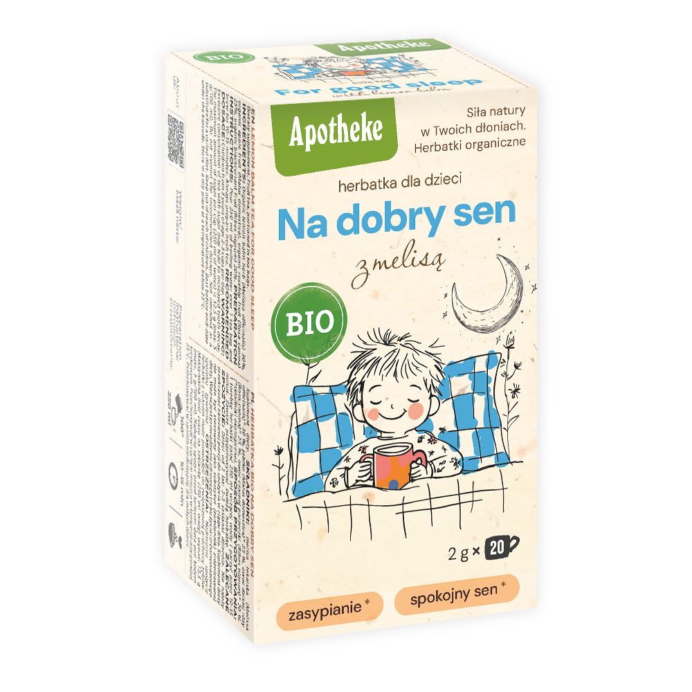 Herbata dla dzieci - na sen z melisą BIO (20 × 2 g) 40 g - Apotheke