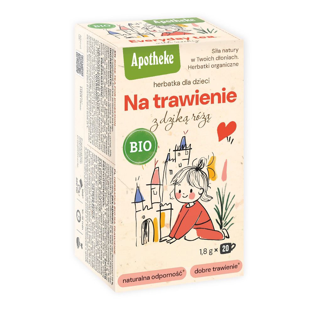Herbata dla dzieci - na trawienie z dziką różą BIO (20 × 1,8 g) 36 g - Apotheke