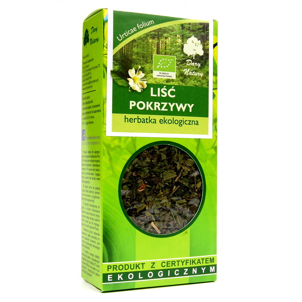 Herbata Liść Pokrzywy BIO 25 g - Dary Natury