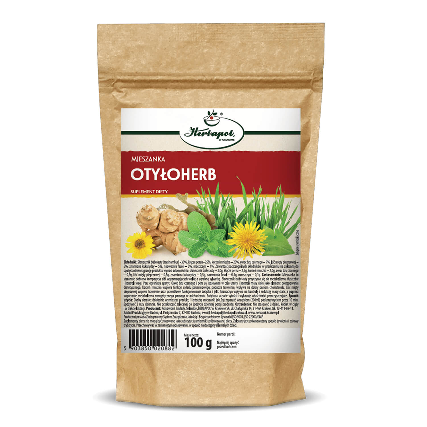 Herbatka Na Otyłość Otyłoherb 100 g - Herbapol Kraków