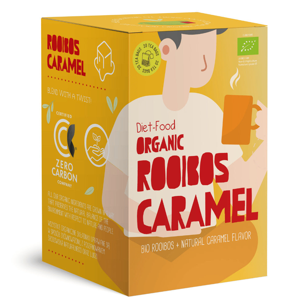 Herbata Rooibos o smaku karmelowym BIO (20 x 1,5 g) 30 g - Diet-Food