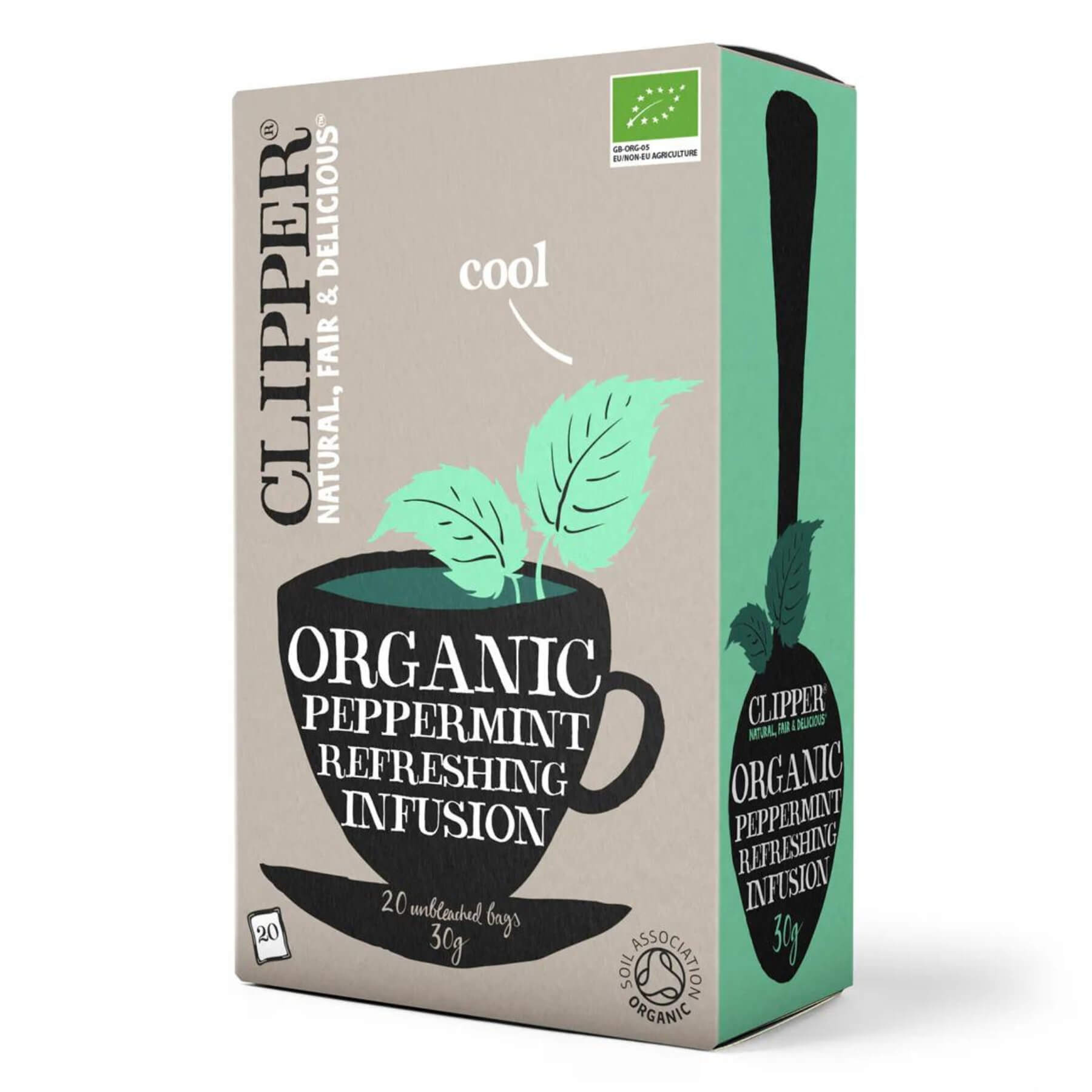 Herbata z mięty pieprzowej (Cool) BIO (20 × 1,5 g) 30 g - Clipper