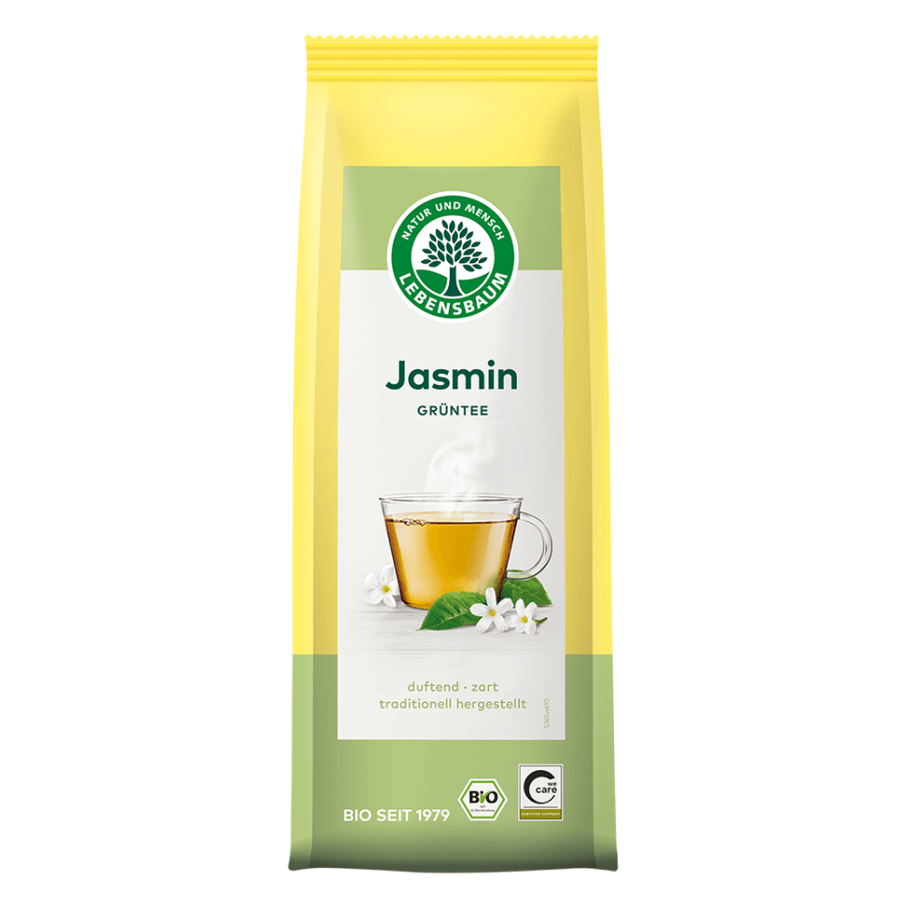 Herbata zielona jaśminowa liściasta BIO 75 g - Lebensbaum