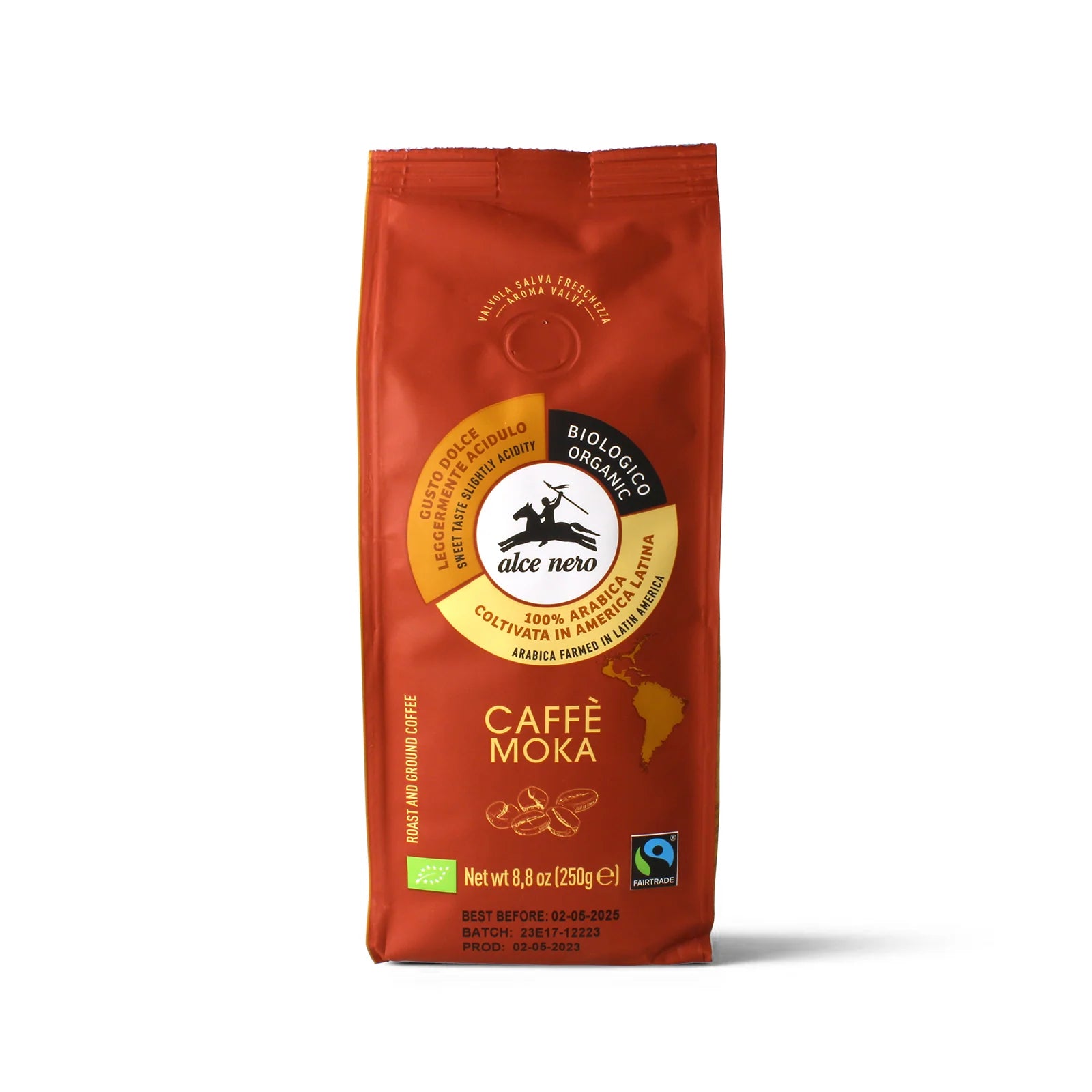 Kawa mielona Arabica Moka Fair Trade BIO 250 g - Alce Nero