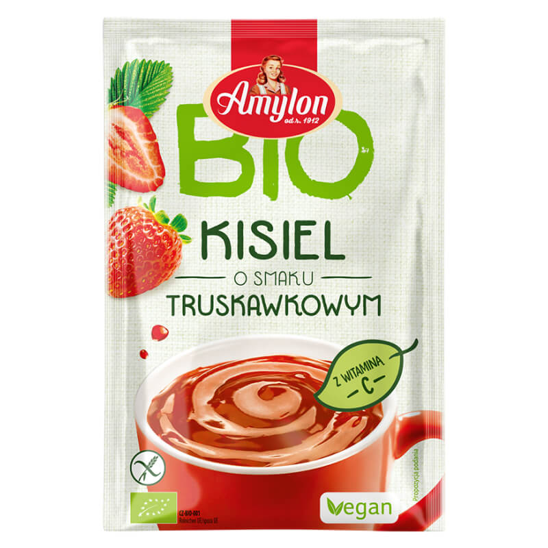 Kisiel truskawkowy BIO 30 g - Amylon