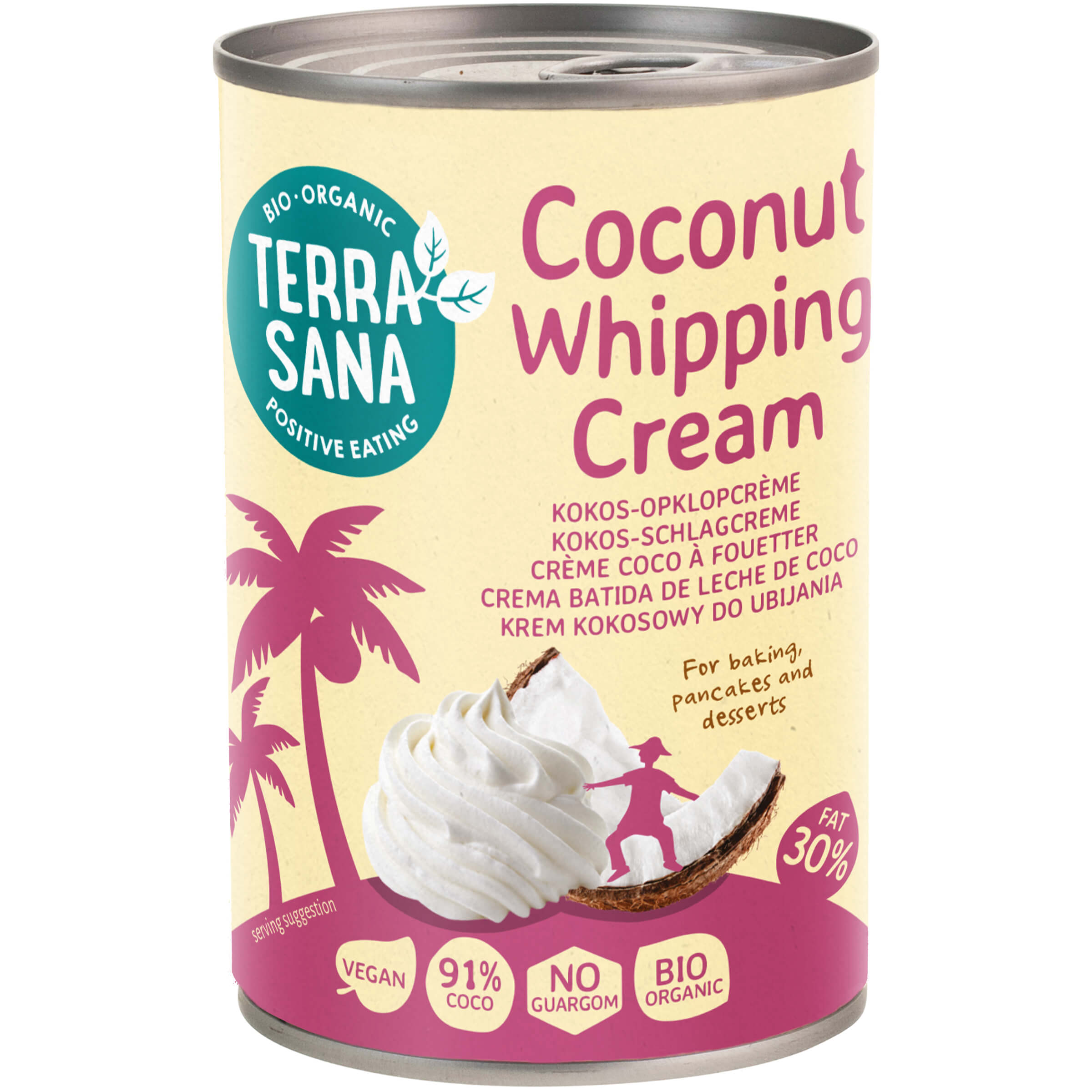 Krem kokosowy do ubijania BIO 400 ml - TerraSana