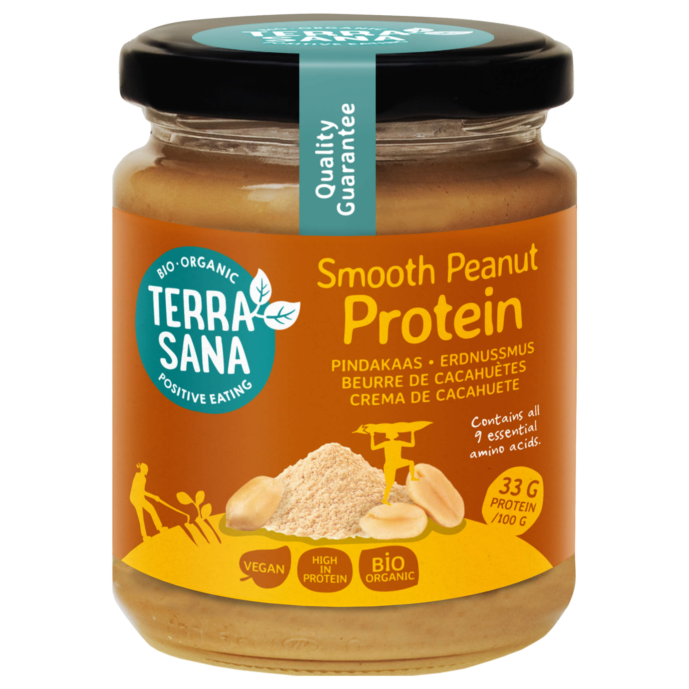 Krem proteinowy z prażonych orzeszków ziemnych BIO 250 g - TerraSana