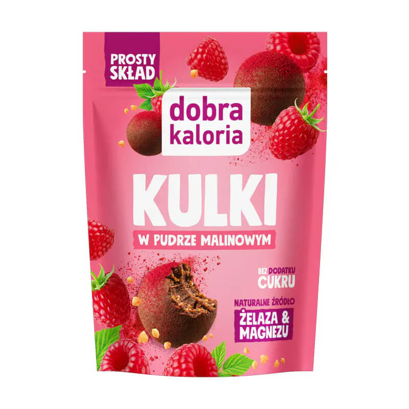 Kulki w pudrze malinowym 65 g - Dobra Kaloria
