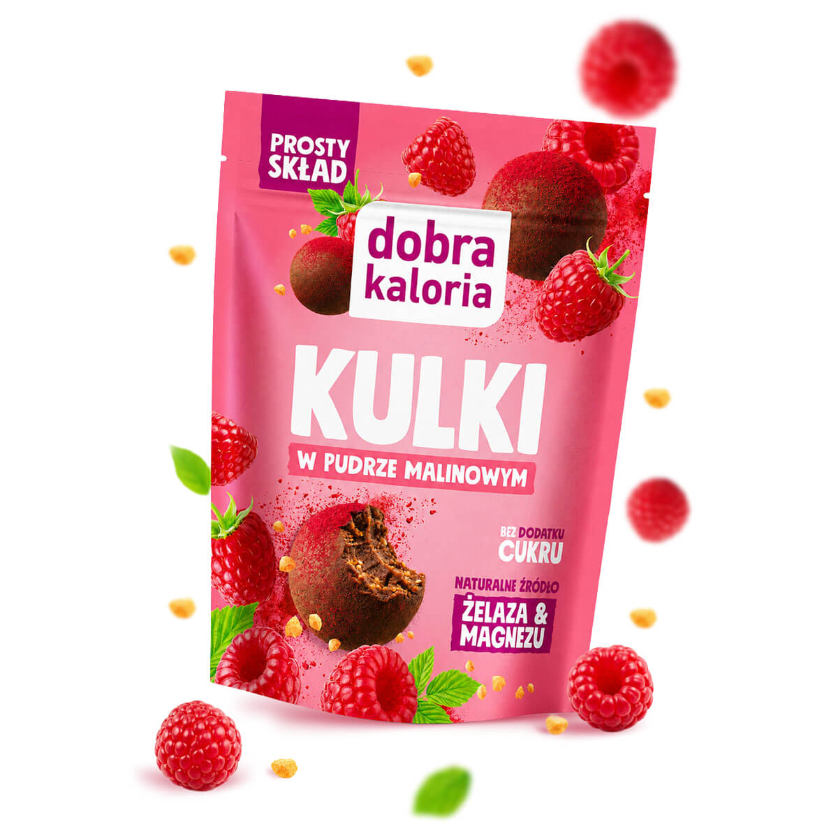 Kulki w pudrze malinowym 65 g - Dobra Kaloria