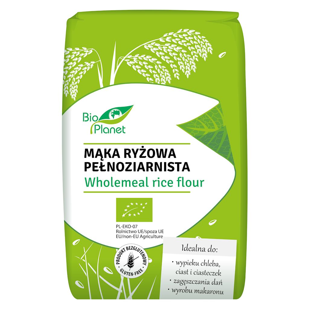 Mąka ryżowa pełnoziarnista BIO 1 kg - Bio Planet