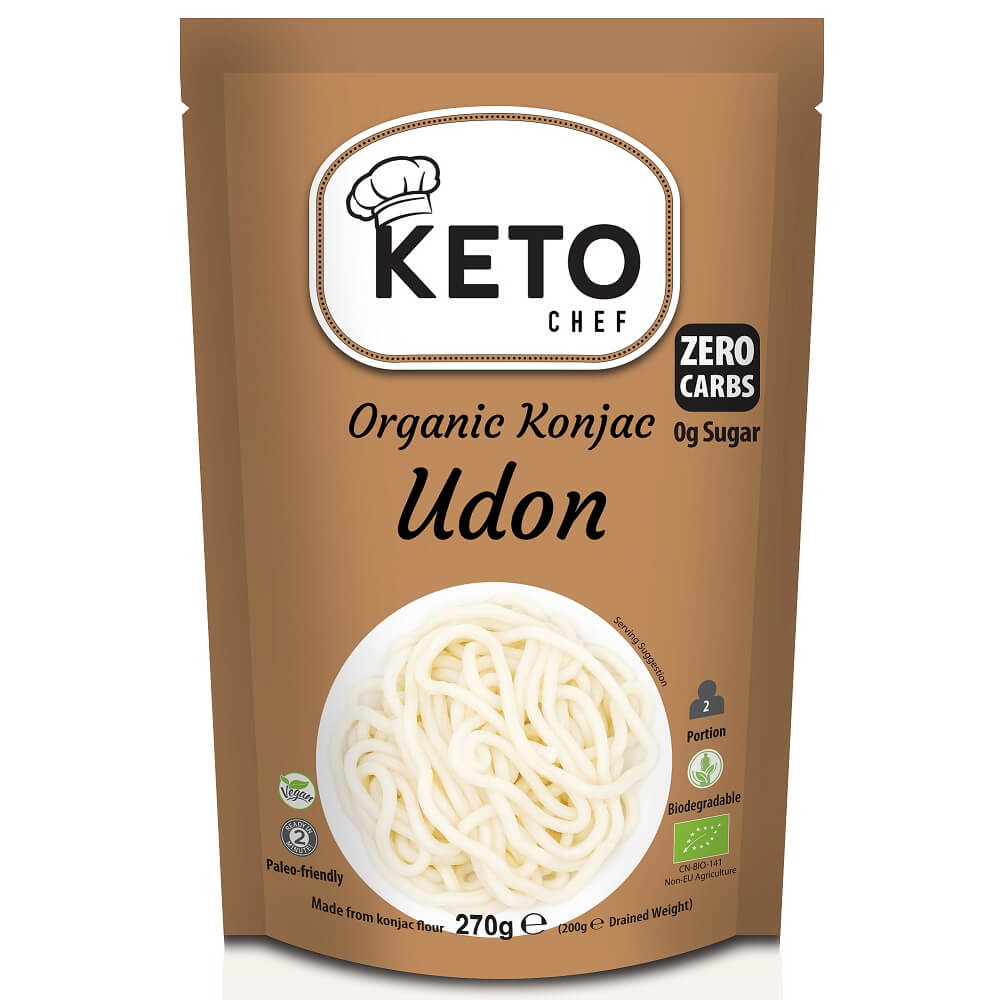 Makaron konjac noodle udon BIO 270 g - Keto Chef
